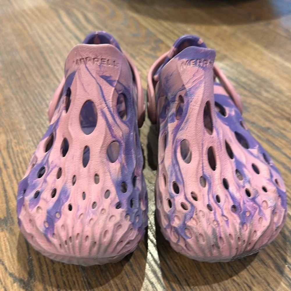 Merrell Hydro Moc Clog Slip On Shoes Sandals Girls 11 Purple Pink